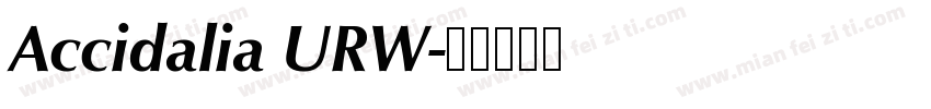 Accidalia URW字体转换